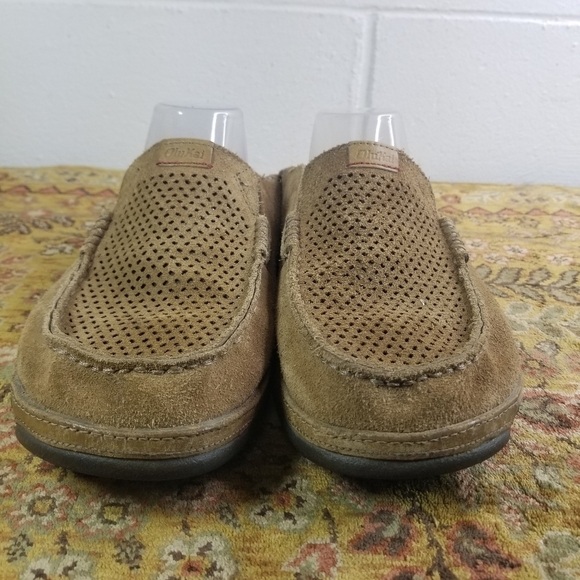 Olukai moloa kohana suede slip on shoes